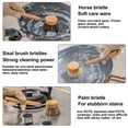 thumbnail image 5 of Holloyiver Bamboo Pot Dish Brush, Natural Wooden Scrub Brush with Sisal Fiber, Suitable for Dishes, Pans, Pot and Other Utensils-Sustainable, Kitchen Cleaning Brush with Replacement Brush Heads, 5 of 7