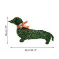 thumbnail image 3 of Dog Christmas Wreath, 12 in Christmas Wreath for Front Door, Artificial Pine Branches Wreath with Red Ribbon Decor, Christmas Decor for Indoor Outdoor Farmhouse Wall Window Porch Decor, 3 of 5