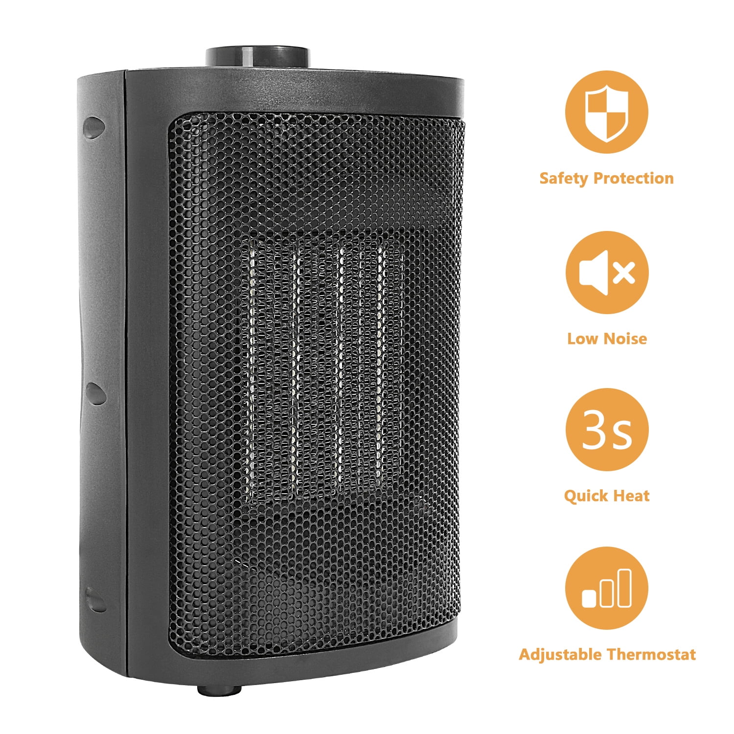 1500w Fast Heat Small Ceramic Space Heater For Office Small