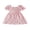 Pink Floral, variant on BemeyourBBs Kids Toddler Baby Girl Summer Smocked Dress Cute Little Girl Sundress Short Sleeve Square Neck Pleated Flower Print Casual Princess Party Dress Clothes