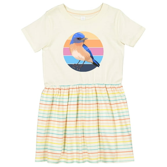 Inktastic Bluebird Bird Lover Birdwatcher Girls Toddler Dress