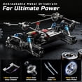 thumbnail image 4 of DEERC 8618 1/16 Fast Brushless RC Cars for Adults, Max 56mph, 2 3S Lipo Batteries Electric Off-Road Waterproof RC Truck,4X4 High Speed Remote Control Car, All Terrain RC Truggy for Boys, 4 of 8