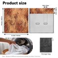 thumbnail image 7 of Drydeepin Brown Leopard Zebra Stirpe Car Backseat Cover Cheetah Rear Bench Towel Cover Non-Slip Automotive Accessories for Sedans, SUVs, Vans Universal Seats Protector Car Interior Decor, 7 of 7