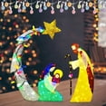 thumbnail image 6 of Lighted Nativity Scene Christmas Decoration with Holy Family, Illuminated Yard Lawn Garden Outdoor Decor for Holiday Party,Home,Patio,Terrace,Easter Gifts,Festive Holiday Decor, 6 of 8