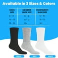 thumbnail image 2 of Crew Style, White Diabetic Socks, MEN Size 10-13, 1 dozen Pairs, 2 of 7