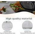 thumbnail image 4 of ABPETE 2 Pack Replacement Stainless Steel Splatter Shield for Ninja Foodi AG300,AG301C Air Fryer Replacement Part, 4 of 7