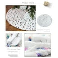 thumbnail image 4 of Dinosam Tree Skirt, Larger 48''  Feather Xmas Tree Skirt, Holidays Decorations Indoor, White, 4 of 5
