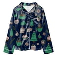 thumbnail image 6 of 2 Piece Girls Silk Pajamas Set Soft Satin Sleepwear For Comfortable Nights 2 Years- 14 Years Long Sleeve Sweatshirt Tops Pants Set for 0 6 12 18 24 M 1t 2t 3t 4t 5t 6t (7-8 Years,Black), 6 of 9
