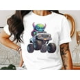 thumbnail image 2 of Cute Alien Driving Monster Truck UFO Gift for Men Women Kids T-Shirt UFO Alien Truck Driver Birthday Holiday Presents Tshirt, 2 of 10
