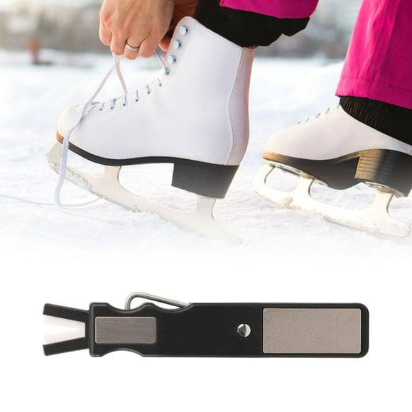 r de patines de hielo, tirador de encaje, mantenimiento, amoladora 3 en 1, r de cuchillas para bordes de piedra para patines de Hockey, Cola Afilador de patines