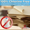 thumbnail image 4 of Avant Grub 12" x 12" Kraft Eco Friendly Paper, Grease Proof Deli Wrap, 100 Pack, 4 of 7