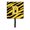 Black Gold, variant on Letter D Initial Monogram - Tiger Stripe - Black Gold Leash Holder Or Key Hook