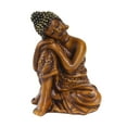 thumbnail image 3 of Estatuilla de Buda perfecl Estatua de Buda de resina Estilo Vintage 7.5x7x10.3cm, 3 of 8