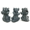 thumbnail image 2 of Three Wise Dragon Hatchlings See Hear Speak No Evil Baby Dragons Collectible Figurine Miniature Set, 2 of 3