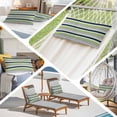 thumbnail image 6 of Green Gray Striped Pillow Covers, Linen Long Throw Pillow Case, Farmhouse Stripes Modern Abstract Art Holiday Pillow Protector Decorative Cushion Cover for Living Room/Bedroom 20" x 30", 6 of 8