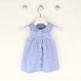 thumbnail image 2 of Coerni Toddler Baby Girls Summer Dress Collared Sleeveless Causal Sundress Button Down Dress Striped Solid Color Dresses, 2 of 4