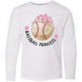 thumbnail image 3 of Inktastic Baseball Princess- Tiara Long Sleeve Youth T-Shirt, 3 of 5