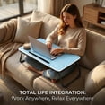thumbnail image 4 of Mesa plegable para laptop BUYIFY con portavasos y ranura para tablet, 4 of 6