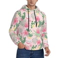 thumbnail image 2 of Salouo Tropical Pitaya Pattern Men's Fall Hoodie Sweatshirt,Sport Hoodie with Pockets for Men Pullover Casual Hooded Sweatshirt-Small, 2 of 7
