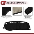 thumbnail image 3 of Cubierta de tablero de Unique Bargains para Nissan-Kicks 2017-2020, tapete de tablero interior de ante de silicona negra, 3 of 6