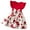 Red, variant on MIXUE Toddler Girls Casual Dresses Summer Floral Print Crew Neck Fly Sleeve Bowknot A Line Dress Streetwear,Blue,2-3 Years