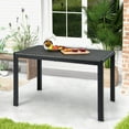 thumbnail image 1 of Gymax 48'' Rectangular Rattan Patio Dining Table for 6 w/ Metal Frame, 1 of 9