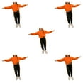 thumbnail image 3 of Minnieouse Viajar Senderismo Niñas Deportes Camisa Pantalones Conjunto Fiesta Correr Jogging Ejercicio Niños Tops Pantalones Naranja 110 cm Type2 NO2, 3 of 6