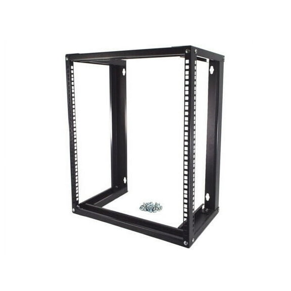 CNAweb 19 Inch Open Frame 12U Wall Mount Network Rack Cabinet, 18 Inches Deep