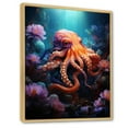 thumbnail image 2 of Designart "Pop Art Impression Of An Octopus I" Octopus/Squid Floater Framed Canvas Prints, 2 of 5