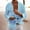 Sky Blue, variant on Puntoco Oversized Button Down Long Sleeve Shirts for Men Solid Color Casual Boyfriend Shirt Boluse Tops Sky Blue 10(XL)