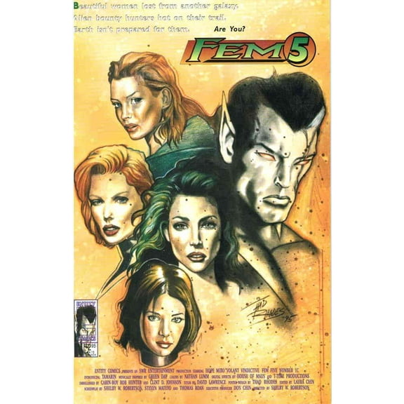 Fem 5 #1C VF ; Entity Comic Book
