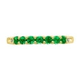thumbnail image 4 of Primal Gold 10 Karat Yellow Gold Lab Created Emerald and Diamond Ring, 4 of 7