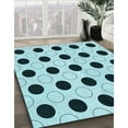 thumbnail image 3 of Ahgly Company Tapis d'Intérieur Lavables en Machine Rectangle Aigue-Marine de Transition, 5' x 8', 3 of 7