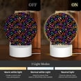 thumbnail image 3 of Balery Colorful Pumpkin Faces Pattern Acrylic Night Light Gift with 3 Color ModesTouch-Sensitive LED Lamp Perfect Gift for Mother's Day, Birthday, or Christmas, 3 of 9