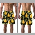 thumbnail image 3 of luoweisi Men's Beach Shorts Quick Dry Swim Trunks with Mesh Lining Pear L, 3 of 5