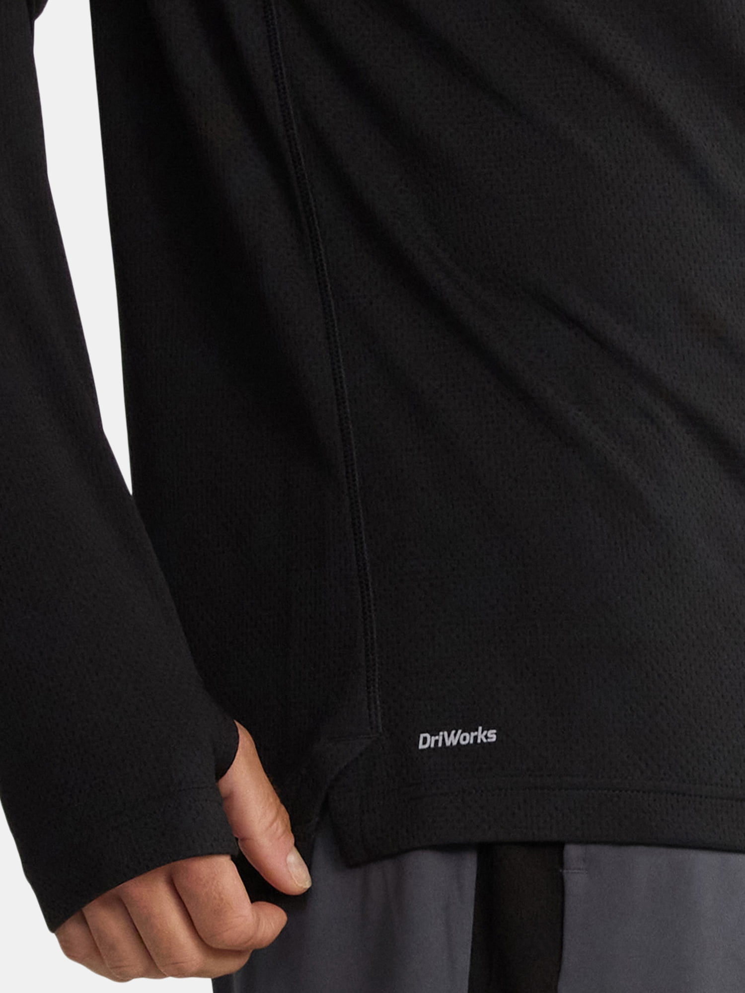 Athletic Works Men's & Big Men's Active Mesh Long Sleeve Hoodie, Sizes S-3XL