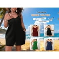 thumbnail image 5 of Cuteduck Women's Plus-size Casual Summer Halter Rompers Shorts Jumpsuit with Pockets 1X-4X, 5 of 10