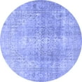 thumbnail image 1 of Ahgly Company Machine Washable Indoor Round Persian Blue Traditional Area Rugs, 8' Round, 1 of 4