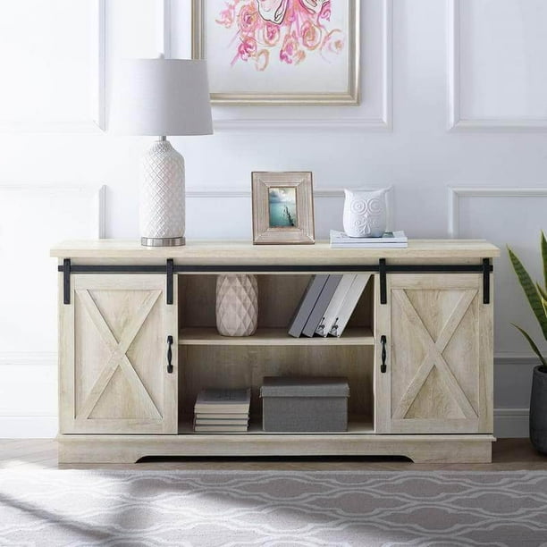 Walker edison sliding barn door console outlet
