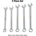 thumbnail image 4 of Sunex 9918MA 5pc Metric Full Polished V-Groove Combination Wrench Set, 4 of 10