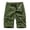Olive Green, variant on WREESH Men's Cargo Shorts Sports and Csaual Multi-Pockets Relaxed Summer Short Pants Outdoor Workout Shorts Black