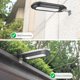 thumbnail image 5 of Luz solar de pared con sensor de día/noche - Iluminación impermeable IP65 para vallas exteriores de jardín, patio, puerta, jardín (pack 1, blanco o negro), 5 of 9