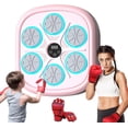 thumbnail image 1 of Máquina de Boxeo Musical para Adultos y niños, Objetivo de Pared de Boxeo mont en la Pared, Reproductor de música Bluetooth Inteligente, para Interiores, Gimnasio, Gimnasio de Boxeo,Rosa, 1 of 3