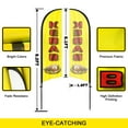 thumbnail image 7 of QSUM  Kebab Sign Feather Flag with Pole Kit,8.2FT  Kebab Decoration Display,  Kebab Business Sign, Kebab Swooper Flag，  Kebab Advertising Flag, 7 of 7