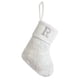 thumbnail image 2 of Calcetines navideños de seda blanca brillante, calcetines con letras de 23 cm, calcetines decorativos para chimenea, colgantes, 2 of 6