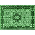 thumbnail image 1 of Ahgly Company Indoor Rectangle Persian Emerald Green Traditional Area Rugs, 2' x 5', 1 of 4