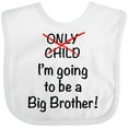 thumbnail image 3 of Inktastic I'm Going to Be a Big Brother Boys Baby Bib, 3 of 4