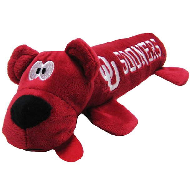 Pets First College Oklahoma Sooners DOG TOY Licensed Tube Toys