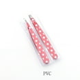 thumbnail image 6 of LOLIPPYY 2Pcs Pink Stainless Steel Eyebrow Tweezers Small Portable Eyebrow Clip for Balanced Use, 6 of 8