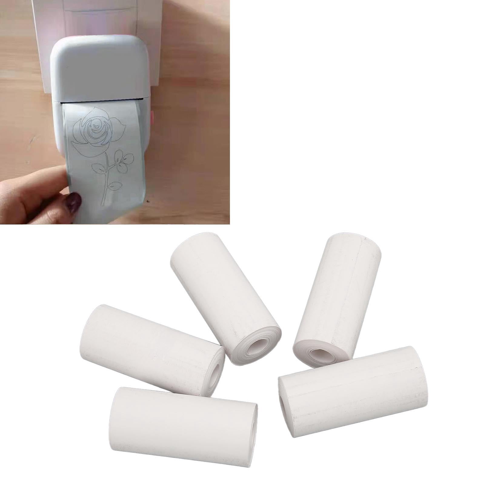 Thermal Printer Paper, White Multipurpose 57x25mm Mini Printing Paper Thick Safe 20 Rolls  for Printer